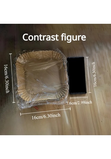 Meridiangoods Sarı 50 Adet Yapışmaz Airfryer Fırın Torbası Sağlıklı Pişirme Mikrodalga Restoran Otel Sarı