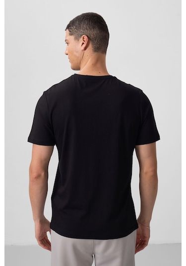 Tommylife Standart Fit Basic O Yaka 3lü Paket Siyah Erkek T-shirt 87911 SIYAH