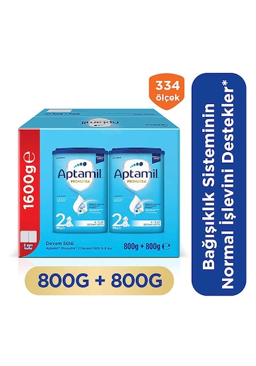 Aptamil 2 Prebiyotikli Devam Sütü 800 G x 2 Adet 1600 G