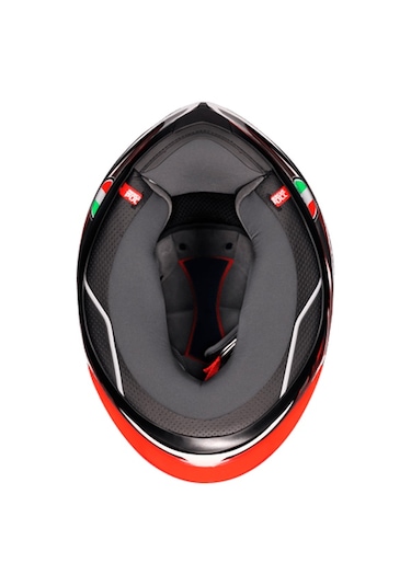 Agv K6 S Reeval White Red Grey Kapalı Kask Kırmızı - Beyaz