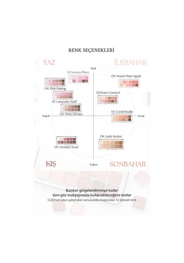 Clio Pro Eye Palette Air 02 Rose Connect