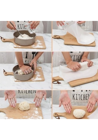 Buffer Orta Hamur Torbası Silikon Şeffaf Hamur Yoğurma Torbası Çok Renkli