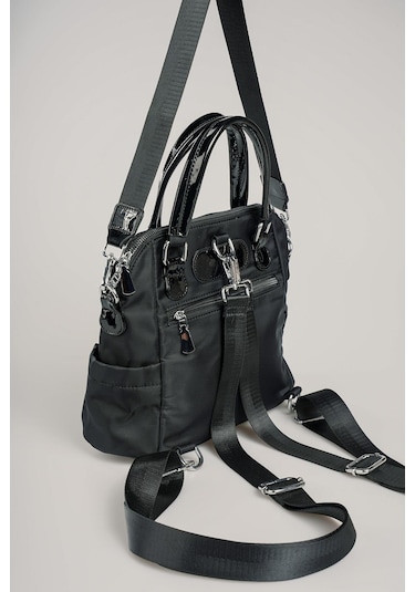 Ççs Kadın 17894 Omuz Ve Sırt Çantası Siyah-bej Siyah - Bej