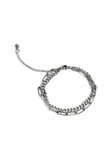 Japonya Ve Güney Kore Bayanlar Erkek Çiftler Çiftler Kız Solmayan Basit Hip Hop Vahşi Çift Zincir Paslanmaz Çelik Bilezik