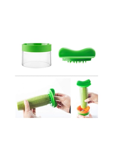 3'ü 1 Arada Sebze Spiral Kesici, Elde Taşınabilir Sebze Doğrayıcı Diğer