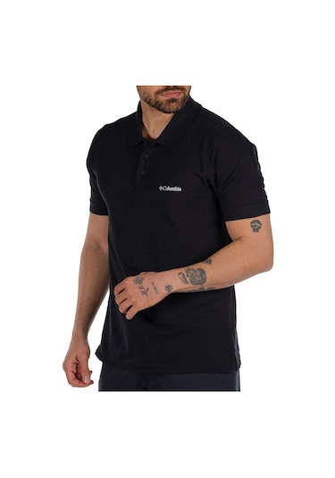 Columbia M Cascade Range Solid Polo II Erkek Polo Yaka Tişört CS0 Siyah