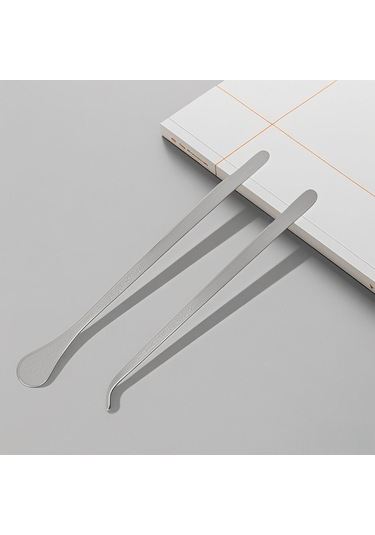 Padalink Uzun Saplı Titan Kahve Karıştırma Kaşığı - 19cm Gümüş Renk, Kare/daire Uç Seçenekli, Dayanıklı Ve Hafif, Her Tür İçecek İçin Uygun Diğer