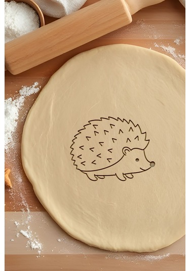 Kirpi Kurabiye Kalıbı, Hamur Şekillendirici, Bisküvi Kalıbı, Kolay Kesim Ucu Beyaz