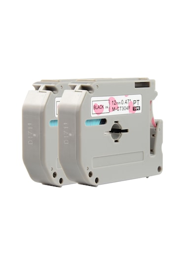 Yuntech01 Brother Pt-65 Etiket Makinesi İçin 12mm 8m Pet Etiket Bandı, Isı Transfer Teknolojisiyle, Suya Dayanıklı, 2 Adet Paket