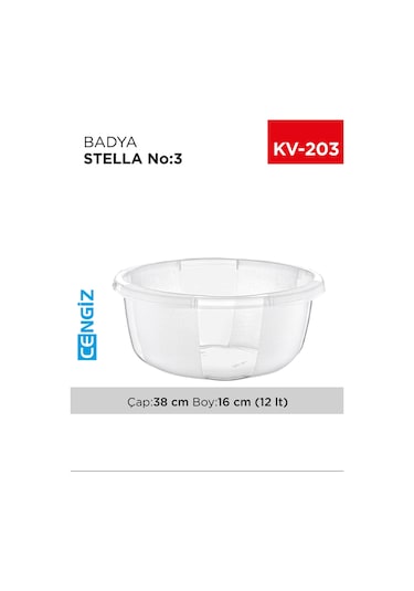 Yuvarlak Şeffaf Badya 1 Adet 3 No Royaleks-e175 Şeffaf