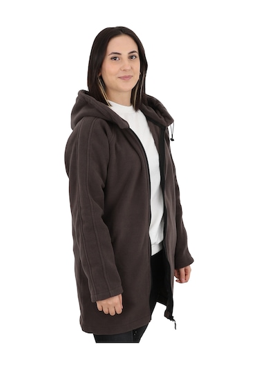 Kadın Antrasit Polar Ceket - Zenobya Antrasit