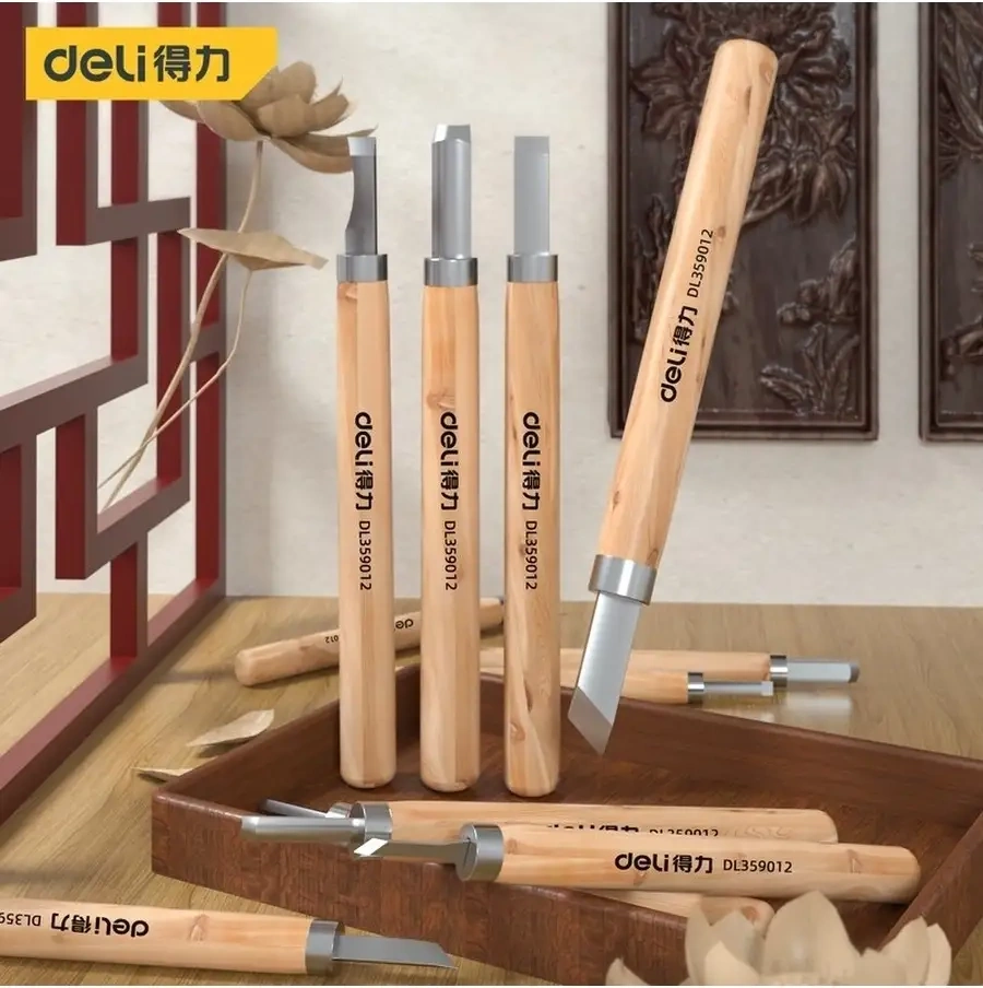 Delitools Ahşap Oyma Ve Kalıplama İçin 12 Parça Deli Ahşap Oyma Teli 72676032