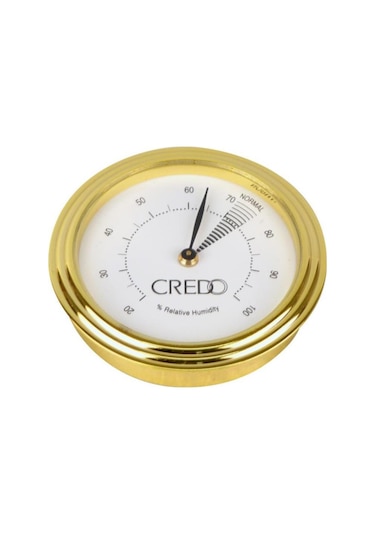 Credo Analog Puro Nem Ölçer Higrometre Gold 48 MM