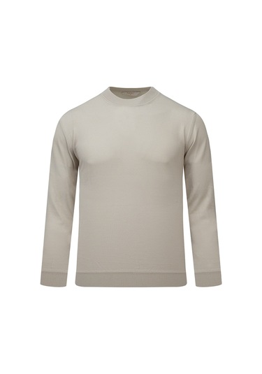 Hatemoğlu Ekru Regular Fit Yarım Balıkçı Yaka Rayon Kazak 2977638 Ekru