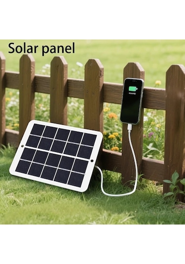 Xuweiwei 1 Adet 3w Monokristal Silikon Güneş Paneli Yenilenebilir Enerji Taşınabilir Şarj Cihazı Telefon Tablet Fan İçin