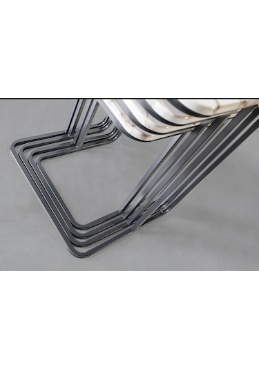 Füme Ayak - Statik Vegas Zigon Sehpa - Füme