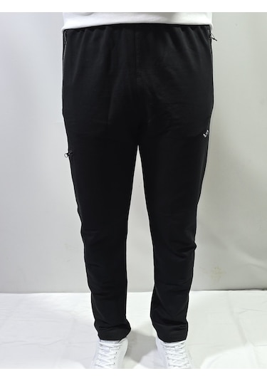 Jump Erkek Slim Fit Pamuklu 2 İplik Eşofman Altı Siyah