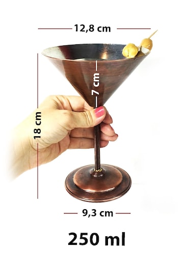 Shark Anatolia Martini Bakır Kadeh