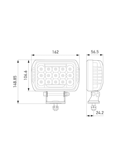 Hella Off-road Led Lamba 12v-24v Caluefit 450 1fe358154-041