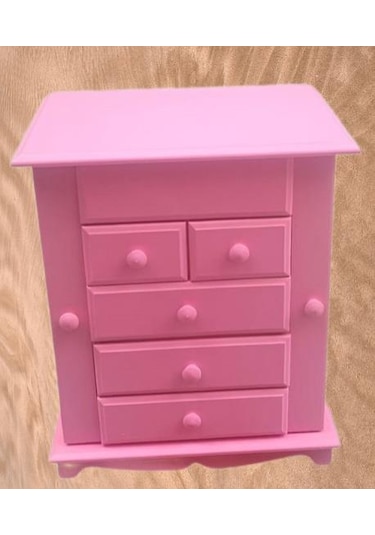 Hobi Takı Kutu Makyaj Şifonyer 90389 Model 9çekmece Parlak Pembe Ahşap Mdf Elyapım Hobi Takı Kutu Makyaj Şifonyer 90389 Model 9çekmece Parlak Pembe Ahşap Mdf Elyapım
