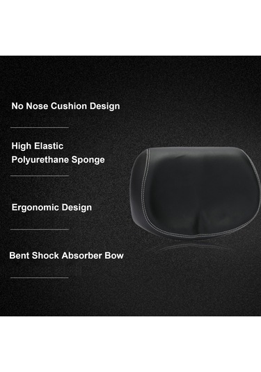 Lemestar Mavi Bisiklet Koltuğu: Burunlu Olmayan, Konforlu Sürekli Sürüş Dikişli Lastik Üstü Spor Bisiklet Yastığı Mavi