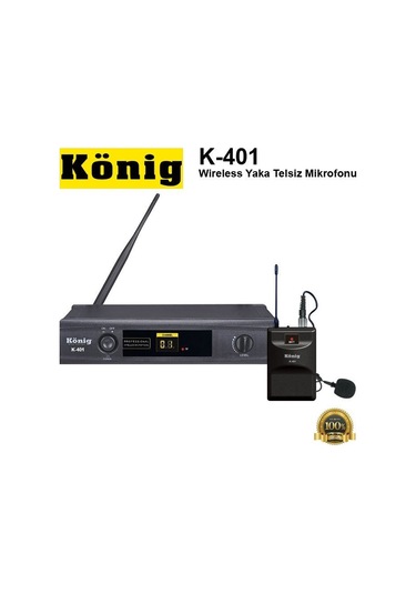 König K-401 Wireless Yaka Telsiz Mikrofonu