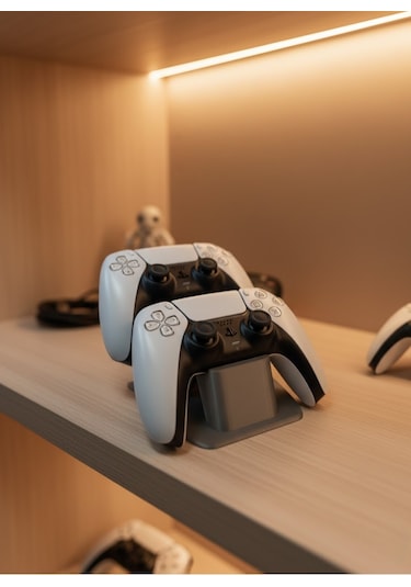 İkili Gamepad Tutucu Antrasit 7x18 Cm Oyun Aksesuarı