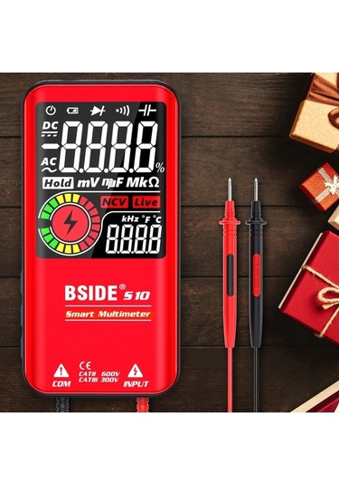 Besthome1 Bsı De S10 Akıllı Multimetre - Ncv, Otomatik Menzil, Geniş Ölçüm Aralığı, Yüksek Hassasiyet, Büyük Ekran, Akıllı Yöne