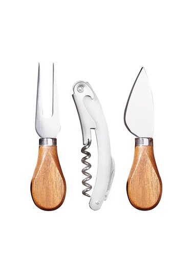 Korkmaz Akasya 4 Parça Peynir Servis Sunum Seti A641-07 Diğer