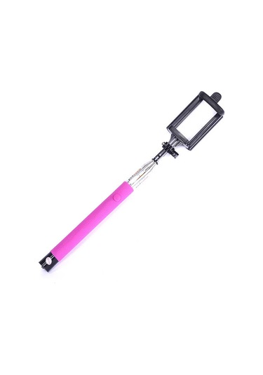 Ekılıf - Selfie Çubuğu Z07-5f Bluetoothlu Selfie Çubuğu - Pembe - T11602