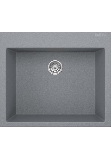 Real Stone K002 Gri Mutfak Evyesi + Abant Arıtmalı Mutfak Bataryası Gri