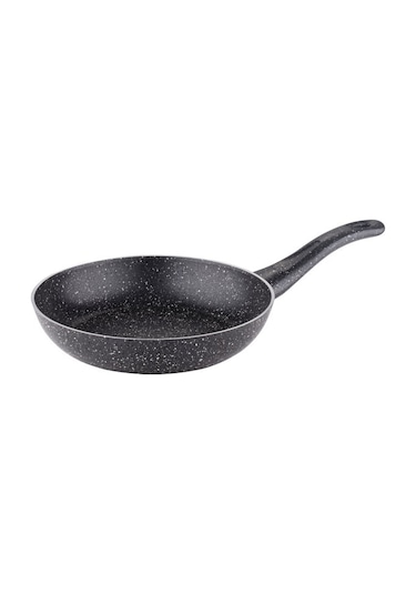 24 Cm Granit Tek Saplı Tava - Siyah Siyah