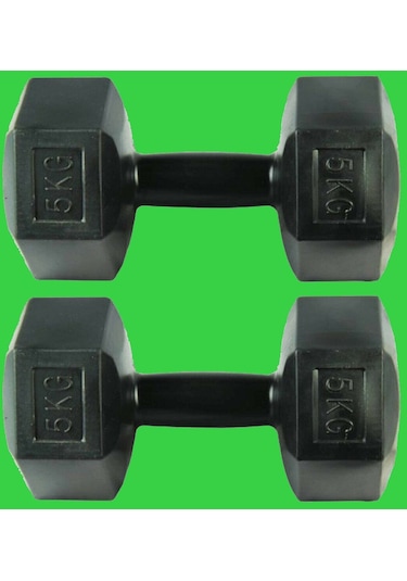 2 Adet X 5 Kg Moccadiamond 2 Adet X 5 Kg Dambıl Seti Vucut Geliştirme Aleti 2x5 Kg