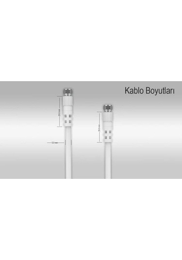 Inca IUK-2TM 2 M F Konnektörlü Uydu Anten Kablo