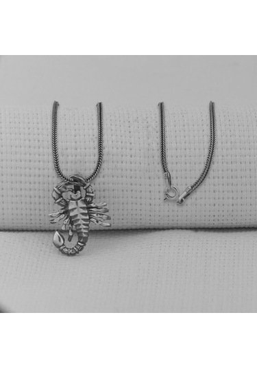 Takıhan Th5170 Akrep Büyük Boy 925 Ayar Gümüş Erkek Kolye
