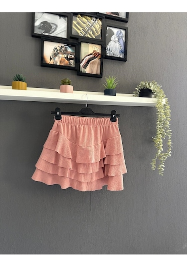 Hırsch Gül Kurusu Kadın Mykonos Yazlık Basic Etek Gül Kurusu