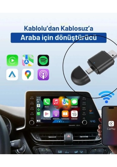 Kablosuz Carplay Adaptörü - Wireless Carplay Çevirici-4963