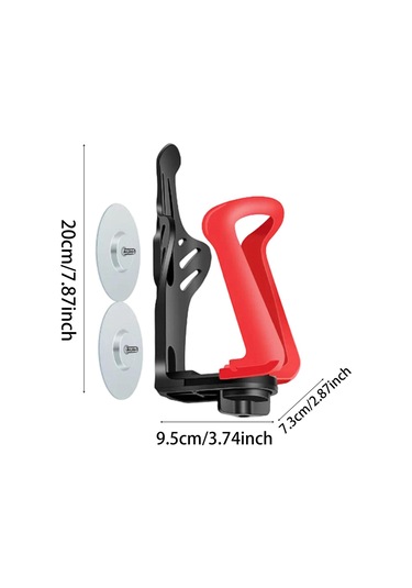 Suntek Bisiklet Su Şişesi Tutucu Taşınabilir Hafif Şişe Kırmızı