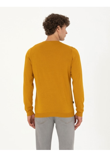 Pierre Cardin Erkek Safran Kazak /triko 50270054-vr043 Safran