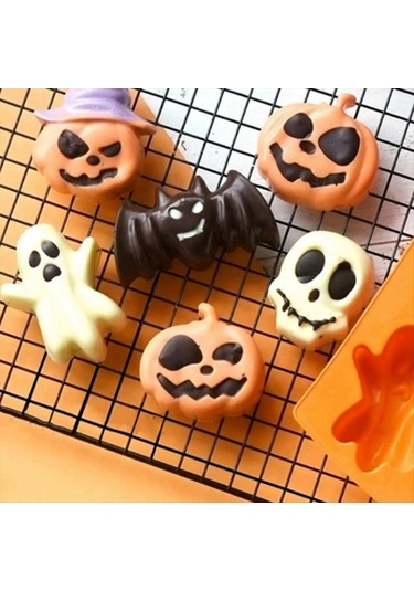 Gildedwill Cadılar Bayramı Kek Kalıbı Hayalet Bebek Balkabağı Pişirme Kalıbı Kendin Yap Kurabiyeler Kurabiye Kalıpları