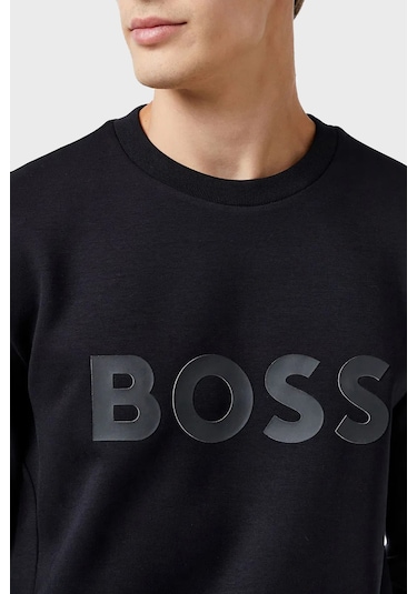 Boss Erkek Sweat 50506119 001 Siyah Siyah