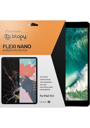 Blogy Apple Uyumlu iPad  10.5 Flexi Nano Ekran Koruyucu