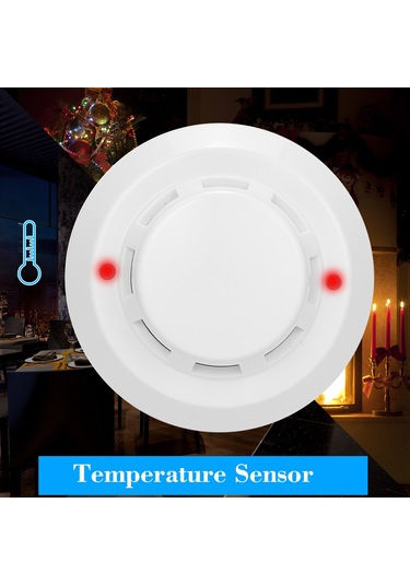 Dianziye Zh-501 Kablolu Sıcaklık Algılayıcı - Ev, Endüstri, Depo, Seracılık İçin Yüksek Hassasiyetli, 57 C Alarm, Dc 12-24v, Tavan Montajlı