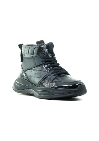 Yaşar Kaşlı Erkek Sneaker Günlük Bot 40-44 23k Ykö-18188 M Siyah Kırışık Rugan