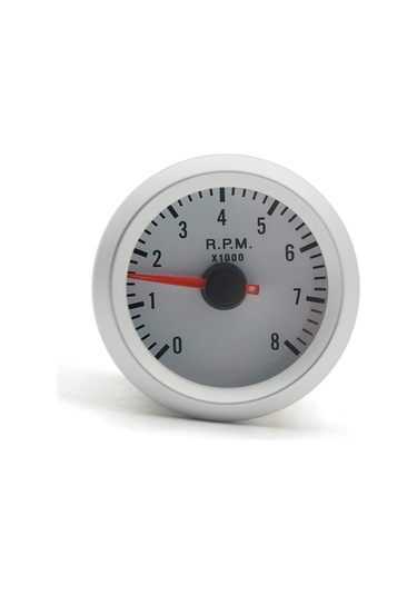 Yifomall 52mm Led Devir Göstergesi - 8000 Rpm'ye Kadar Dijital Gösterge, Mavi Arka Işıklı, 1-8 Silindir Araçlar İçin