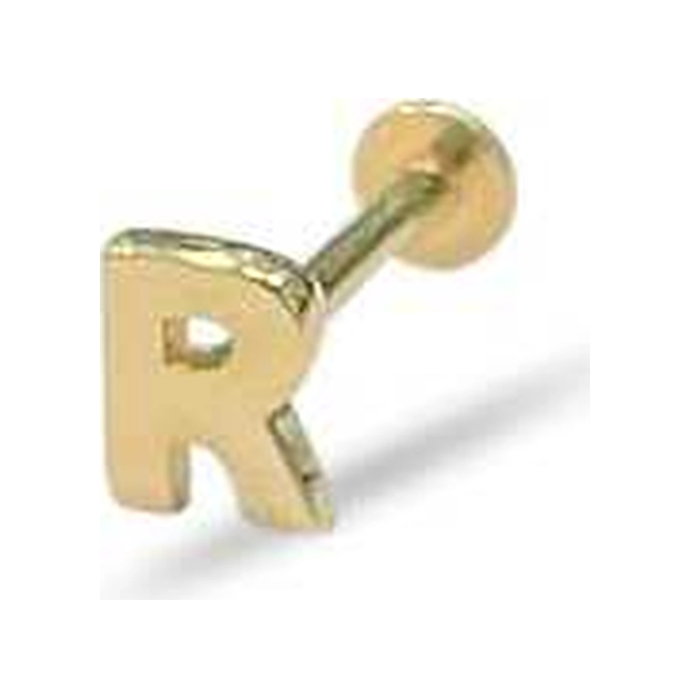 Cherry By Özkonak R Harfi Tragus Piercing Sarı