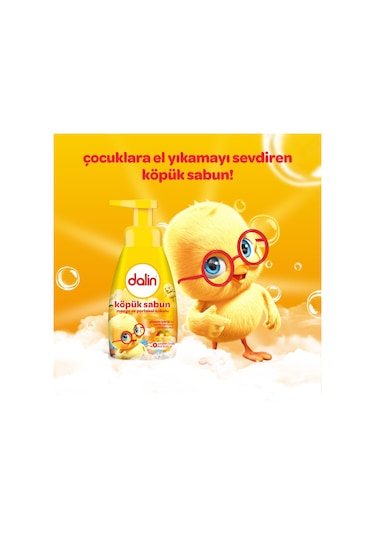 Dalin Köpük Sabun 200ml Mango Ve Portakalkokulu Çoçuklar İçin2 Li ...