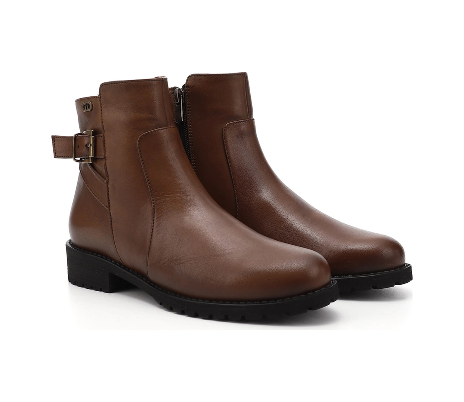 Gönderi R Kadın Taba Antik Fermuarlı Kauçuk Taban Hakiki Deri Bot Dkzb61346460 Taba