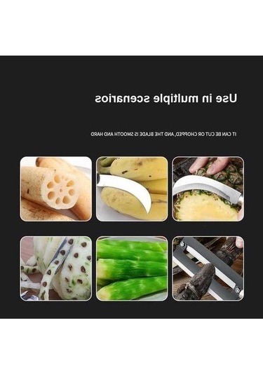 Ulzyvf 4'ü 1 Arada Paslanmaz Çelik Ananas Bıçağı, Meyve Bıçağı Ve Şeker Kamışı Soyucu Diğer Diğer