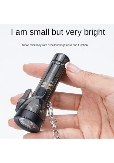 Cbtx Mns6 Açık Mini Anahtarlık El Feneri Taşınabilir Gece Lambası Güçlü Işık Acil Aydınlatma Aracı
